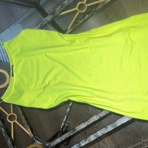 Fashion Nova neon colored bodycon dress